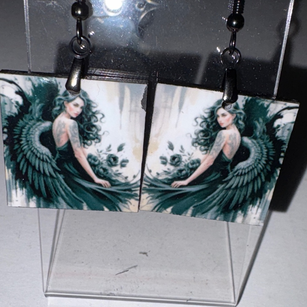 Dark angel earrings